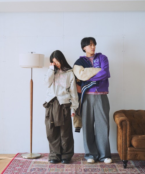 common gull products.(コモンガルプロダクツ)の「common gull products. zip hoodie 25spring.(パーカー・レディース・ホワイト系/杢グレー/グリーン系/ピンク系/ネイビー系1/グレー系1/ネイビー・MEDIUM/SMALL/LARGE)」の9枚目の写真