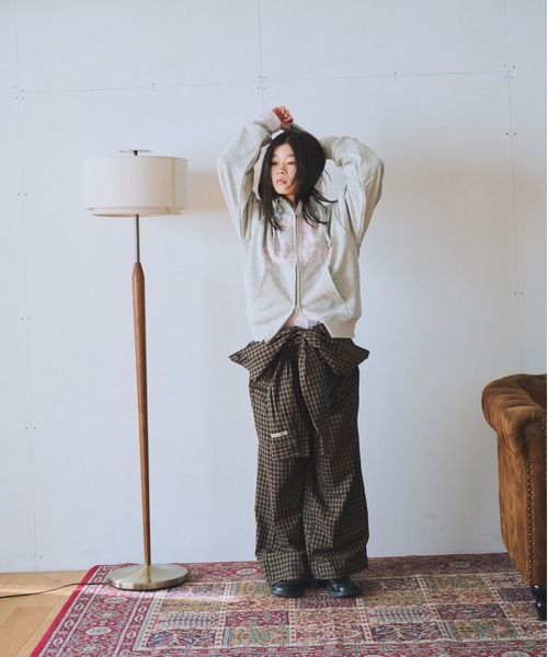 common gull products.(コモンガルプロダクツ)の「common gull products. zip hoodie 25spring.(パーカー・レディース・ホワイト系/杢グレー/グリーン系/ピンク系/ネイビー系1/グレー系1/ネイビー・MEDIUM/SMALL/LARGE)」の13枚目の写真
