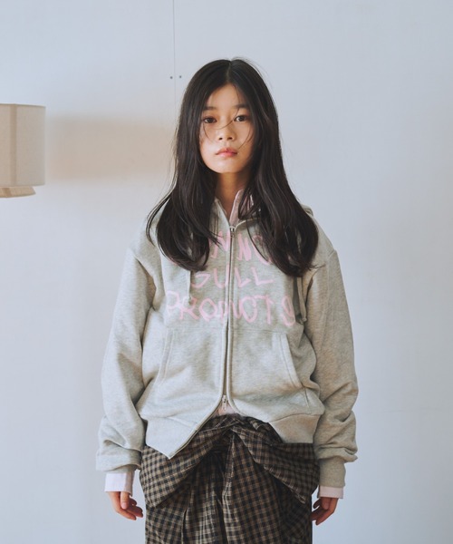 common gull products.(コモンガルプロダクツ)の「common gull products. zip hoodie 25spring.(パーカー・レディース・ホワイト系/杢グレー/グリーン系/ピンク系/ネイビー系1/グレー系1/ネイビー・MEDIUM/SMALL/LARGE)」の17枚目の写真