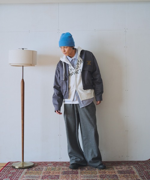 common gull products.(コモンガルプロダクツ)の「common gull products. zip hoodie 25spring.(パーカー・レディース・ホワイト系/杢グレー/グリーン系/ピンク系/ネイビー系1/グレー系1/ネイビー・MEDIUM/SMALL/LARGE)」の22枚目の写真