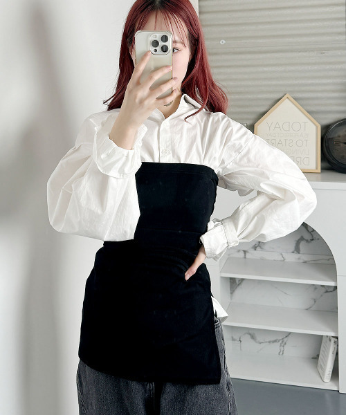 セール】ベアトップ ビスチェ風 チューブトップ 2WAY（チューブトップ