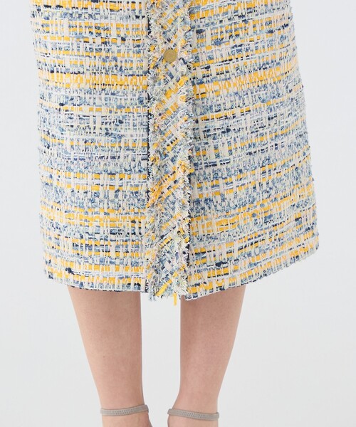 TOMORROWLAND collection（トゥモローランドコレクション）の「ジョーヌラインファンシー フロントボタンスカート（スカート・レディース・イエロー系その他2・36/34）」の7枚目の写真