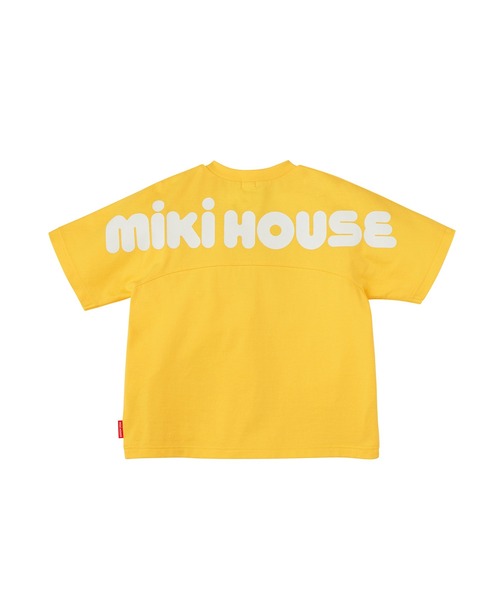 MIKI HOUSE（ミキハウス）の「【WEB限定】バックロゴ半袖Ｔシャツ（Tシャツ/カットソー・キッズ・パープル/グリーン/ライトグリーン/ブルー/ホワイト/レッド/ネイビー/イエロー・120cm/100cm/80ｃｍ/130cm/90cm/110cm/150cm/140cm）」の7枚目の写真