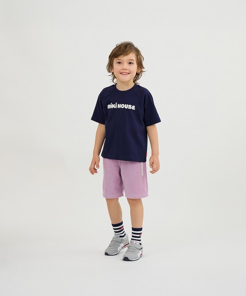 MIKI HOUSE（ミキハウス）の「【WEB限定】バックロゴ半袖Ｔシャツ（Tシャツ/カットソー・キッズ・パープル/グリーン/ライトグリーン/ブルー/ホワイト/レッド/ネイビー/イエロー・120cm/100cm/80ｃｍ/130cm/90cm/110cm/150cm/140cm）」の21枚目の写真