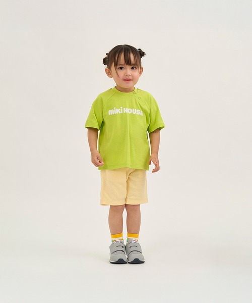 MIKI HOUSE（ミキハウス）の「【WEB限定】バックロゴ半袖Ｔシャツ（Tシャツ/カットソー・キッズ・パープル/グリーン/ライトグリーン/ブルー/ホワイト/レッド/ネイビー/イエロー・120cm/100cm/80ｃｍ/130cm/90cm/110cm/150cm/140cm）」の18枚目の写真