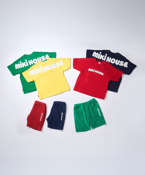 MIKI HOUSE（ミキハウス）の「【WEB限定】バックロゴ半袖Ｔシャツ（Tシャツ/カットソー・キッズ・パープル/グリーン/ライトグリーン/ブルー/ホワイト/レッド/ネイビー/イエロー・120cm/100cm/80ｃｍ/130cm/90cm/110cm/150cm/140cm）」の12枚目の写真
