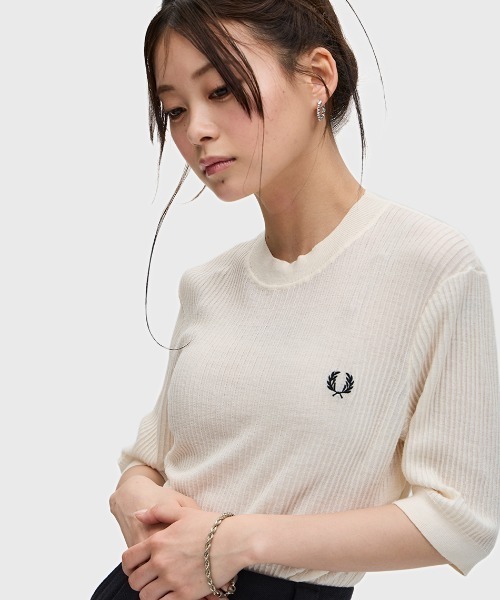 Sheer Knit High Neck Top／シアーニットハイネックトップス（T