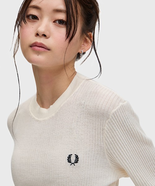 Sheer Knit High Neck Top／シアーニットハイネックトップス（T