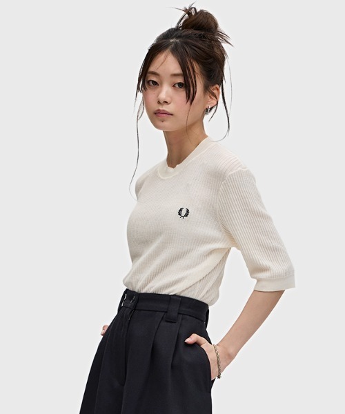 Sheer Knit High Neck Top／シアーニットハイネックトップス（T