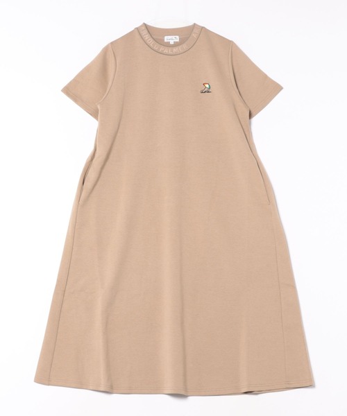 Arnold Palmer（アーノルドパーマー）の「シルキーポンチ 衿ロゴ カットワンピース（ワンピース・レディース・ベージュ/ネイビー・S/M/L）」の22枚目の写真