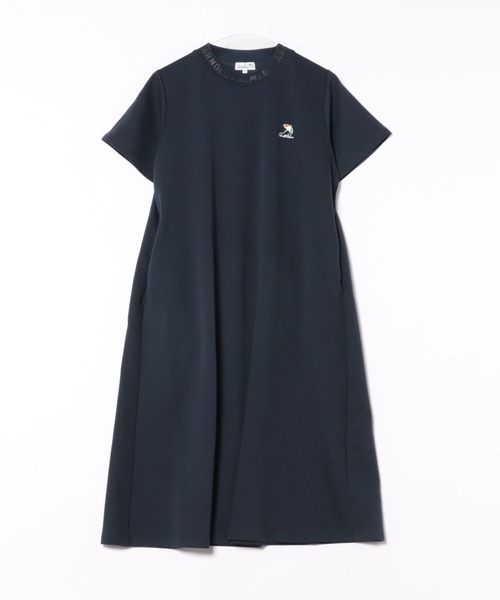 Arnold Palmer（アーノルドパーマー）の「シルキーポンチ 衿ロゴ カットワンピース（ワンピース・レディース・ベージュ/ネイビー・S/M/L）」の20枚目の写真