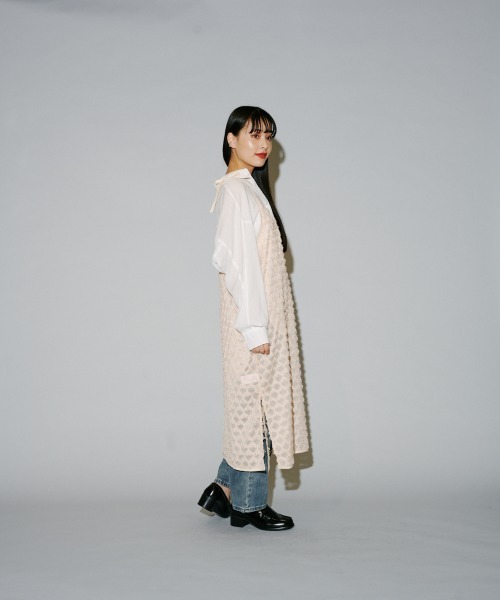 terrace(テラス)の「フリンジジャカードキャミワンピース(ワンピース・レディース・オフホワイト/ピンクベージュ/ブラック・MEDIUM)」の10枚目の写真