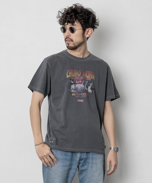 CHUMS（チャムス）の「CHUMS×SAUVENIR/チャムス×サウベニア 別注 ALL NIGHT SAUNA TOUR Tee/オールナイトサウナ/整う/サウナ（Tシャツ/カットソー・メンズ・ブラック/イエロー系その他/ホワイト/グリーン系その他・MEDIUM/LARGE/X-LARGE）」の20枚目の写真