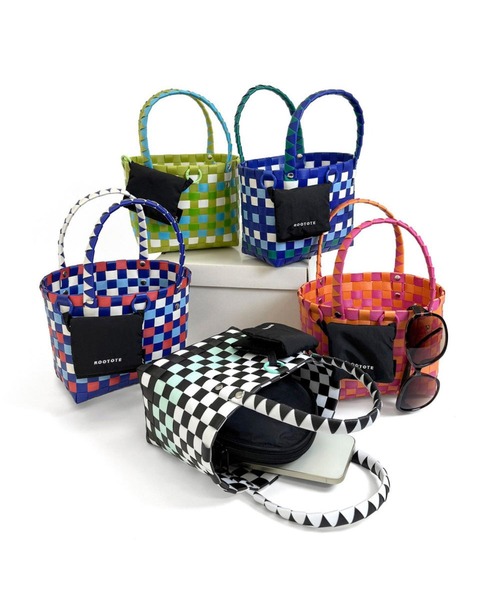 ROOTOTE（ルートート）の「ルートート / SC.ベビールー.バスケット-A（かごバッグ・レディース・レッド/オレンジ/ブラック系その他/ターコイズブルー/イエロー系その他・FREE）」の21枚目の写真