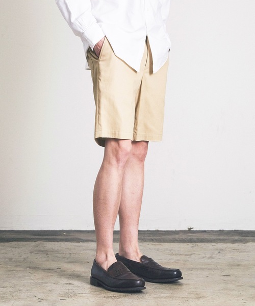 Magine(マージン)の「カラーチノショーツ(チノパンツ・メンズ・ブラック/オフホワイト/ベージュ/グレー/ダークネイビー・マルチサイズ)」の1枚目の写真