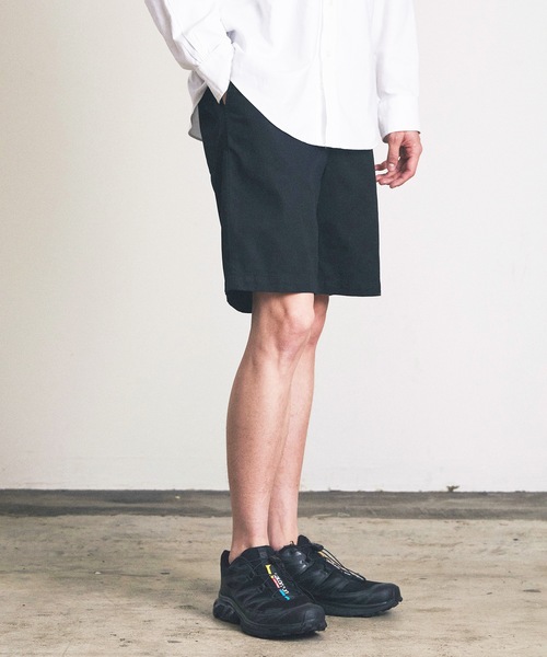 Magine(マージン)の「カラーチノショーツ(チノパンツ・メンズ・ブラック/オフホワイト/ベージュ/グレー/ダークネイビー・マルチサイズ)」の3枚目の写真