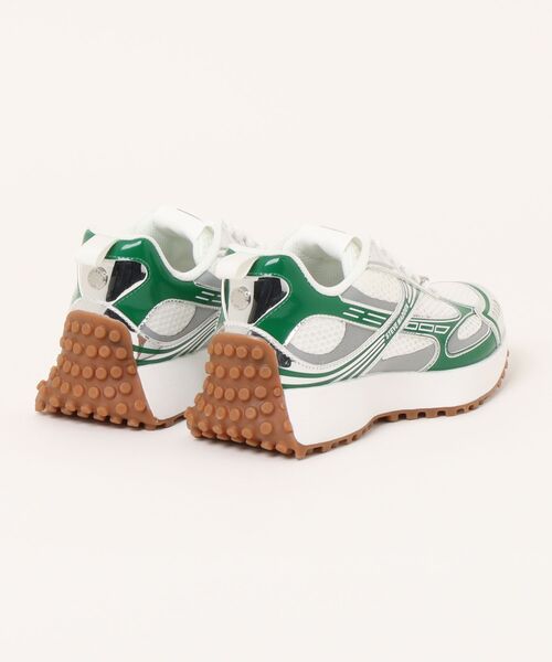 STEVE MADDEN（スティーブマデン）の「デザインソールスニーカー/S.MADDEN CAUSEWAY-VS（スニーカー・レディース・ホワイト×シルバー/ホワイト×グリーン・24.5cm/24.0cm/23.5-24/23.5cm/23.0cm/22.5cm）」の3枚目の写真