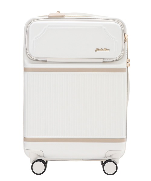 Jewelna Rose（ジュエルナローズ）の「コゼット・スーツケース 機内持ち込みサイズ 33L 05541（スーツケース/キャリーバッグ・レディース・ホワイト/グレイッシュベージュ/イエロー・FREE）」の20枚目の写真