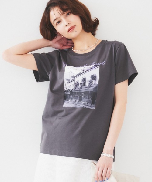 セール】【洗える/ロゴ】プリントジャージTシャツ（Tシャツ