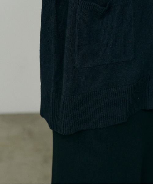 LARUTA（ラルータ）の「【LARUTA】綿麻シアーニットカーデ（カーディガン/ボレロ・レディース・ミント/ブラック/ベージュ/ピンク・FREE）」の11枚目の写真