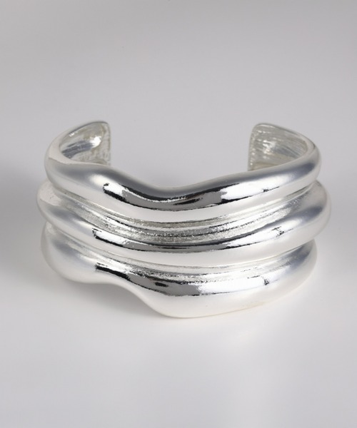 Nothing And Others(ナッシングアンドアザーズ)の「「Nothing And Others/ナッシングアンドアザーズ」New Wave Bangle(バングル/リストバンド・レディース・シルバー・FREE)」の3枚目の写真