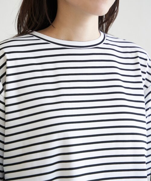 ikka(イッカ)の「【接触冷感/親子コーデ】冷感バックシャンプルオーバー(Tシャツ/カットソー・レディース・グリーン/ブルー/グレー/オフホワイト・M/L/S)」の13枚目の写真