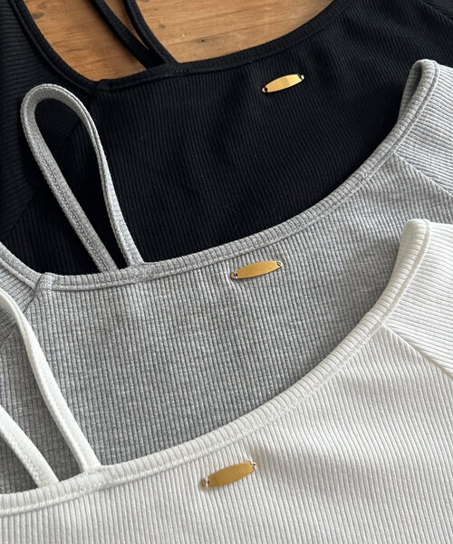 Chez toi（シェトワ）の「7分袖アシメT（Tシャツ/カットソー・レディース・ホワイト/グレー・FREE）」の21枚目の写真