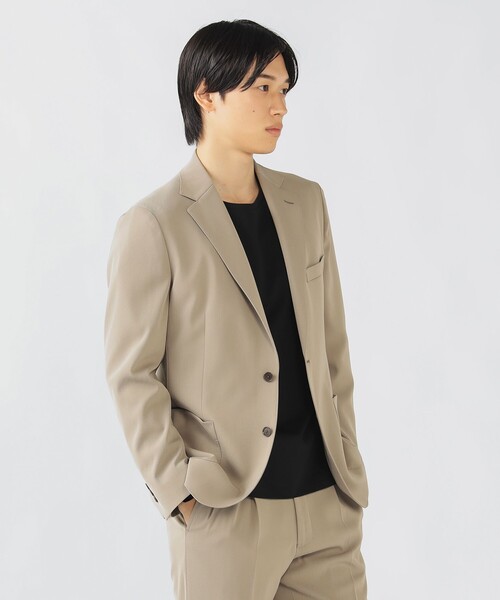 BEAMS ベージュ ジャケット L B:MING by BEAMS（ビーミング by ビームス）ストレッチ
