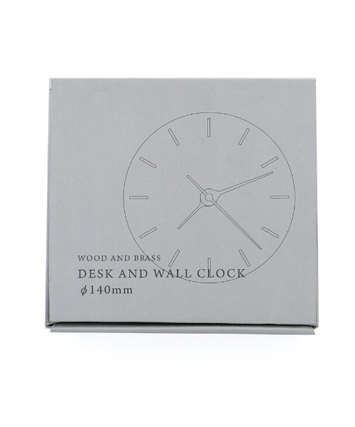 TIMELESS COMFORT（タイムレスコンフォート）の「BRASSと木の掛け・置き時計（置時計・レディース・ブラウン・ONE SIZE）」の4枚目の写真