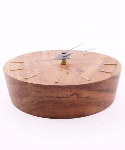 TIMELESS COMFORT（タイムレスコンフォート）の「BRASSと木の掛け・置き時計（置時計・レディース・ブラウン・ONE SIZE）」の6枚目の写真