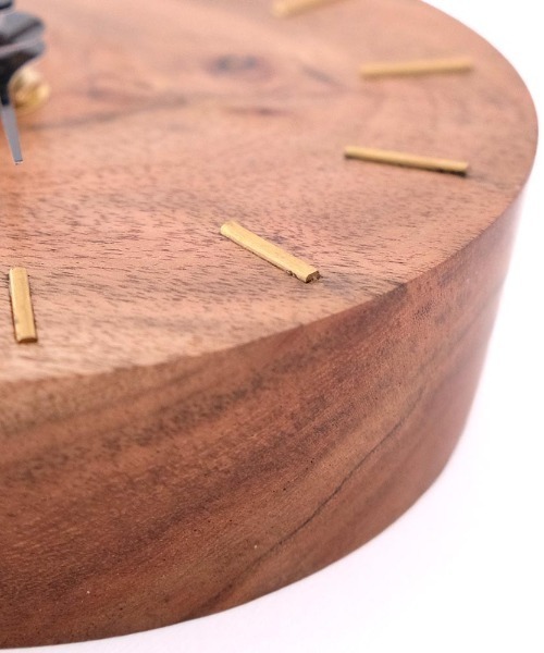 TIMELESS COMFORT（タイムレスコンフォート）の「BRASSと木の掛け・置き時計（置時計・レディース・ブラウン・ONE SIZE）」の7枚目の写真