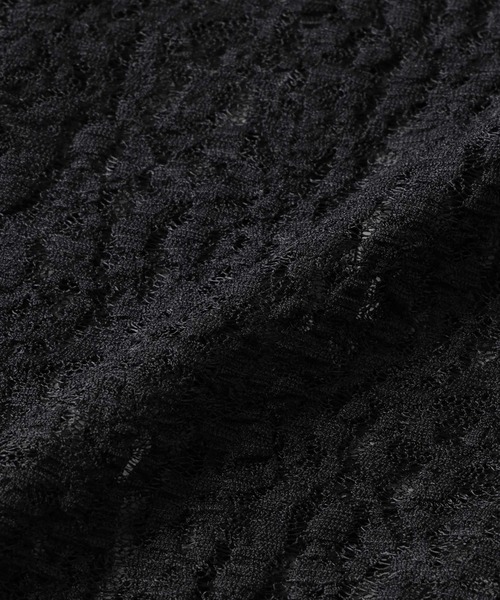 NANO universe（ナノユニバース）の「シアーレースカットトップス（Tシャツ/カットソー・レディース・ブラック/ホワイト/ベージュ・FREE）」の5枚目の写真