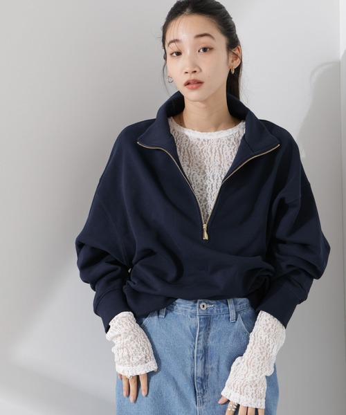 NANO universe（ナノユニバース）の「シアーレースカットトップス（Tシャツ/カットソー・レディース・ブラック/ホワイト/ベージュ・FREE）」の20枚目の写真