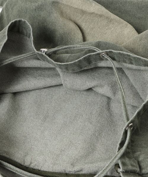 グランジデニムナップサック/ユニセックス/Y2Kリュック/軽量バッグ