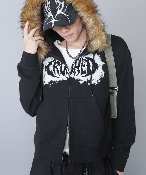 Dekayed ファーバッグ リュック y2k グランジ opium グレー Dekayed