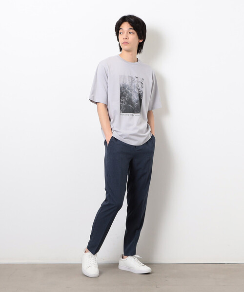 COMME CA ISM(コムサイズム)の「【接触冷感】 Feel-Cool フォトTシャツ 「SEA」(Tシャツ/カットソー・メンズ・ホワイト/グレー・LARGE/MEDIUM)」の10枚目の写真