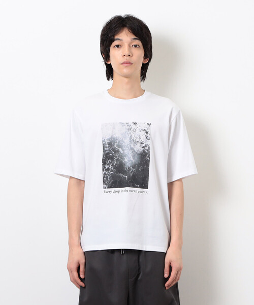 COMME CA ISM(コムサイズム)の「【接触冷感】 Feel-Cool フォトTシャツ 「SEA」(Tシャツ/カットソー・メンズ・ホワイト/グレー・LARGE/MEDIUM)」の16枚目の写真