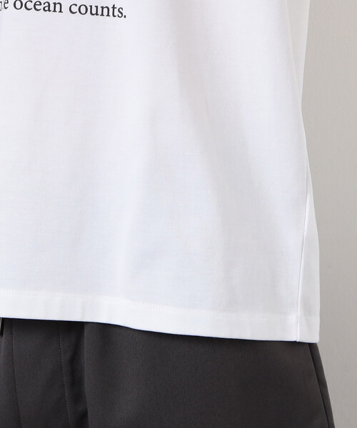 COMME CA ISM(コムサイズム)の「【接触冷感】 Feel-Cool フォトTシャツ 「SEA」(Tシャツ/カットソー・メンズ・ホワイト/グレー・LARGE/MEDIUM)」の8枚目の写真