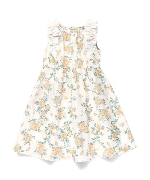 BRANSHES（ブランシェス）の「【綿100％】肩フリルワンピース（ワンピース・キッズ・アイボリー/ピンク/ネイビー・80/90/100/120/130/110/150/140）」の13枚目の写真