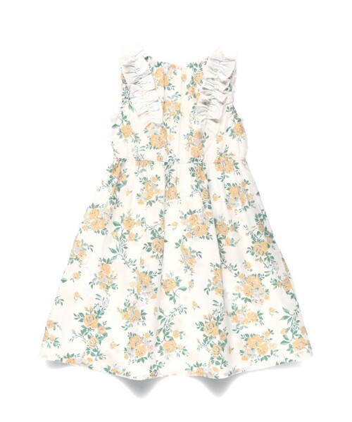 BRANSHES（ブランシェス）の「【綿100％】肩フリルワンピース（ワンピース・キッズ・アイボリー/ピンク/ネイビー・80/90/100/120/130/110/150/140）」の11枚目の写真