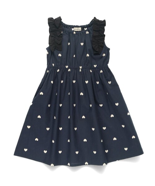 BRANSHES（ブランシェス）の「【綿100％】肩フリルワンピース（ワンピース・キッズ・アイボリー/ピンク/ネイビー・80/90/100/120/130/110/150/140）」の12枚目の写真