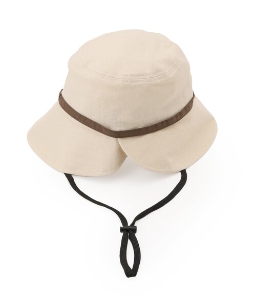 SHOO・LA・RUE(シューラルー)の「【UVカット】紐付きハット【サイズ調整/あご紐付き】(ハット・レディース・ブラック/ベージュ/ネイビー/グレー・00)」の10枚目の写真