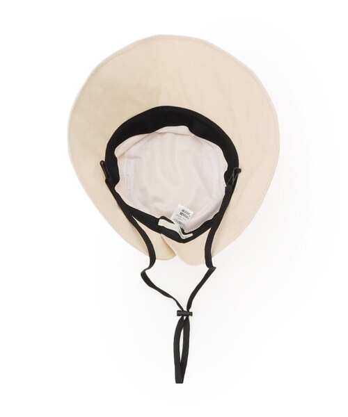SHOO・LA・RUE(シューラルー)の「【UVカット】紐付きハット【サイズ調整/あご紐付き】(ハット・レディース・ブラック/ベージュ/ネイビー/グレー・00)」の5枚目の写真