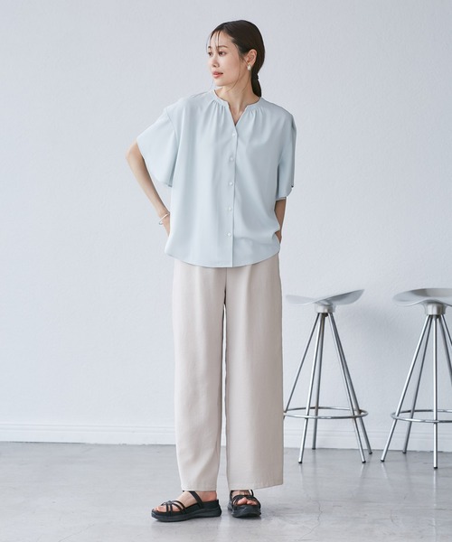 新品未使用☆接触冷感・吸水速乾・防シワエフォートレスリラックスジャケット ROPE' PICNIC ジャケット テーラードジャケット 「接触冷感