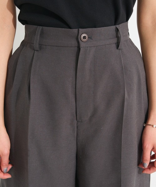 CRAFT STANDARD BOUTIQUE(クラフトスタンダードブティック)の「ハーフパンツ◆(チノパンツ・レディース・チャコールグレー/ベージュ・FREE)」の3枚目の写真