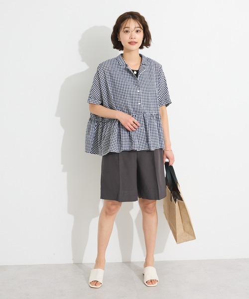 CRAFT STANDARD BOUTIQUE(クラフトスタンダードブティック)の「ハーフパンツ◆(チノパンツ・レディース・チャコールグレー/ベージュ・FREE)」の16枚目の写真