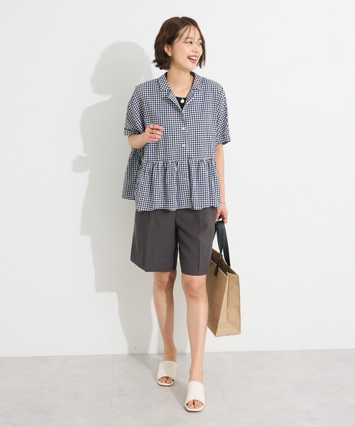 CRAFT STANDARD BOUTIQUE(クラフトスタンダードブティック)の「ハーフパンツ◆(チノパンツ・レディース・チャコールグレー/ベージュ・FREE)」の18枚目の写真