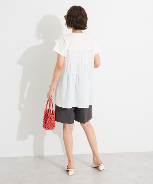 CRAFT STANDARD BOUTIQUE(クラフトスタンダードブティック)の「ハーフパンツ◆(チノパンツ・レディース・チャコールグレー/ベージュ・FREE)」の12枚目の写真