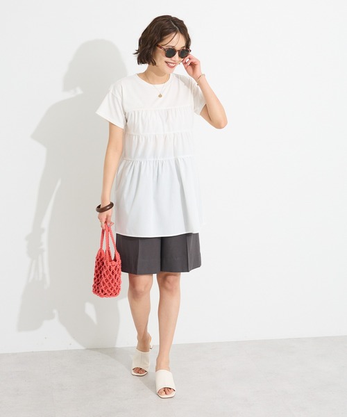 CRAFT STANDARD BOUTIQUE(クラフトスタンダードブティック)の「ハーフパンツ◆(チノパンツ・レディース・チャコールグレー/ベージュ・FREE)」の10枚目の写真