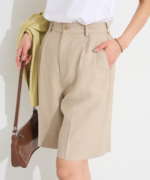 CRAFT STANDARD BOUTIQUE(クラフトスタンダードブティック)の「ハーフパンツ◆(チノパンツ・レディース・チャコールグレー/ベージュ・FREE)」の7枚目の写真